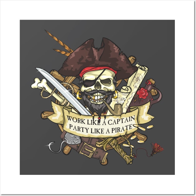 Party like a pirate Wall Art by ZombieNinjas